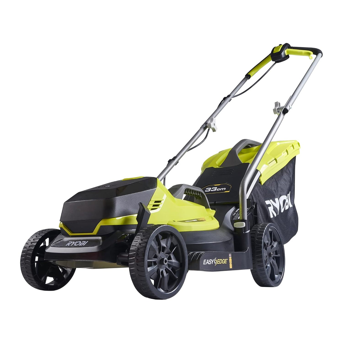 Cordless Lawnmower And Grass Trimmer Twin Kit 13in 9.8in 18V Green