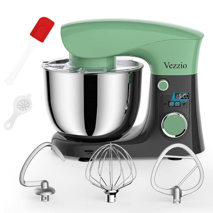 Stand Mixer 1500W 10 Speeds 5.8 Qt Tilt-Head Greengray