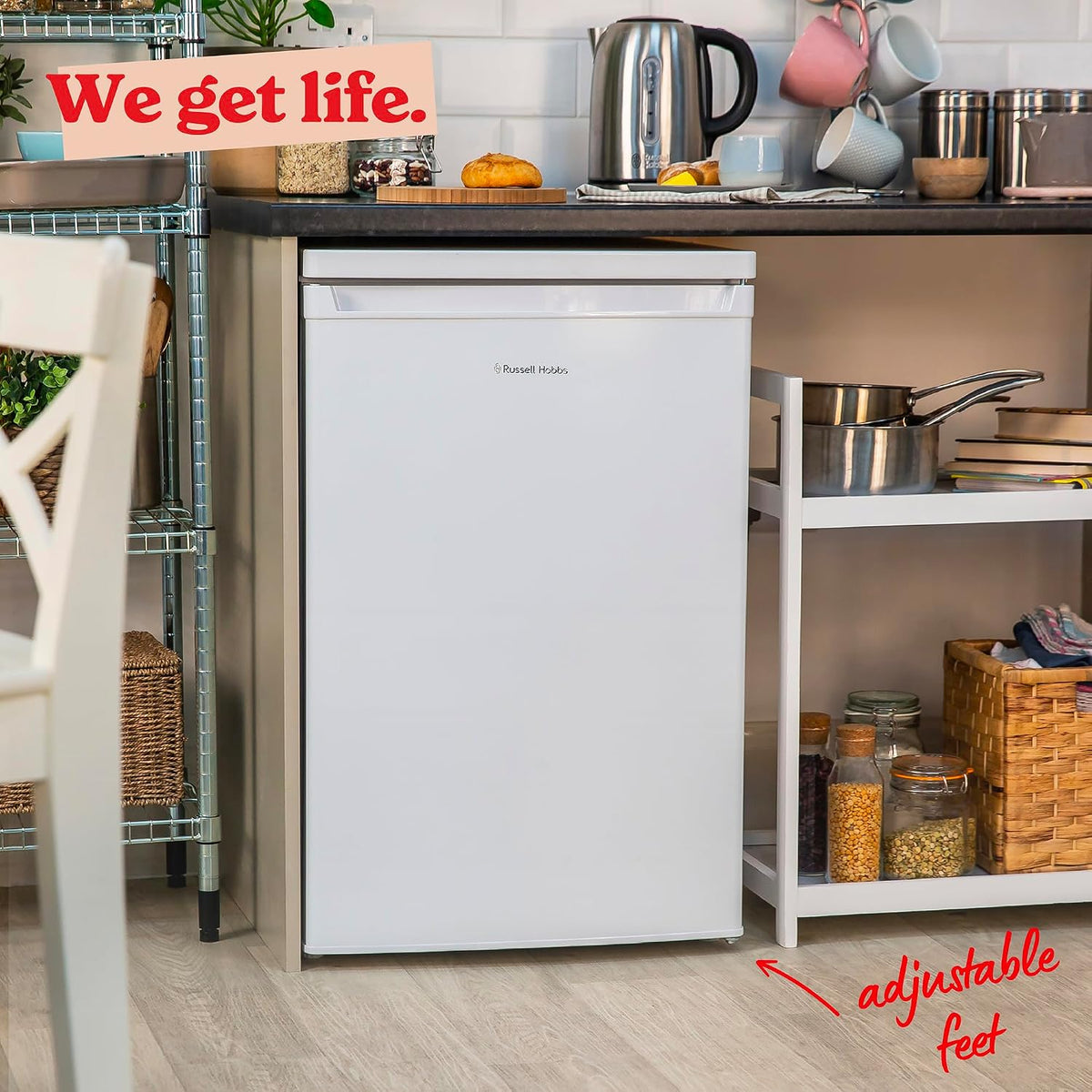 Under Counter Freezer 3.2 cu ft 21.7in White Freestanding