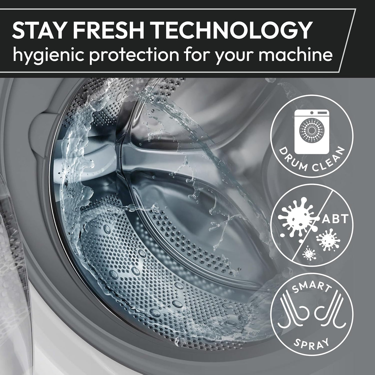 Freestanding Washer Dryer 17.6/11lb 1400rpm 16 Programs WiFi Graphite