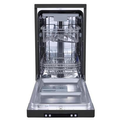 Freestanding Dishwasher 10 Place Settings 23.6in Black