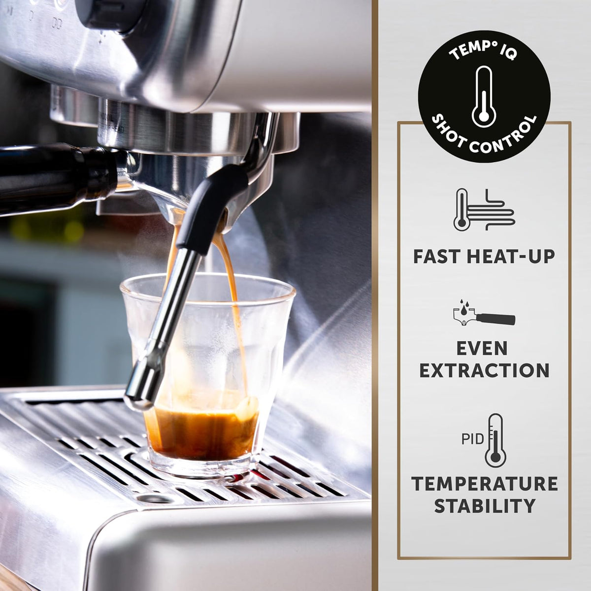 Espresso Machine 3 Qt 15 Bar Integrated Grinder Stainless Steel