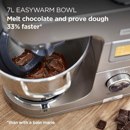 Stand Mixer 7.4 Qt 5.3 Qt 1400W 6 Speeds Touch Screen Silver