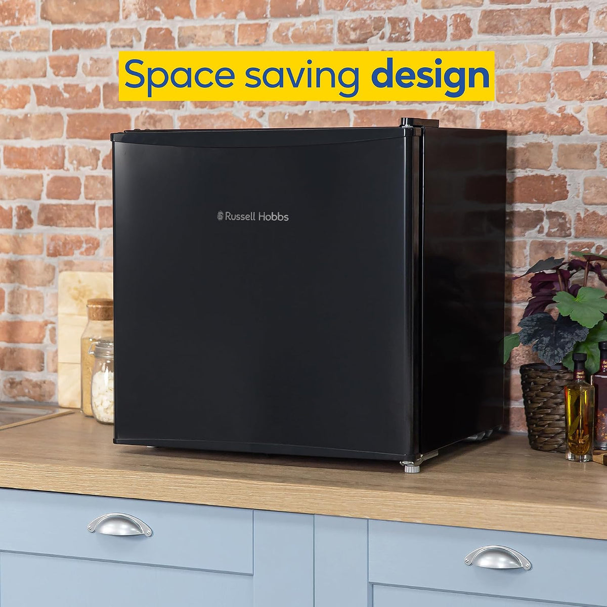 Freestanding Mini Freezer 1.1 cu ft Adjustable Temperature Black Reversible Door