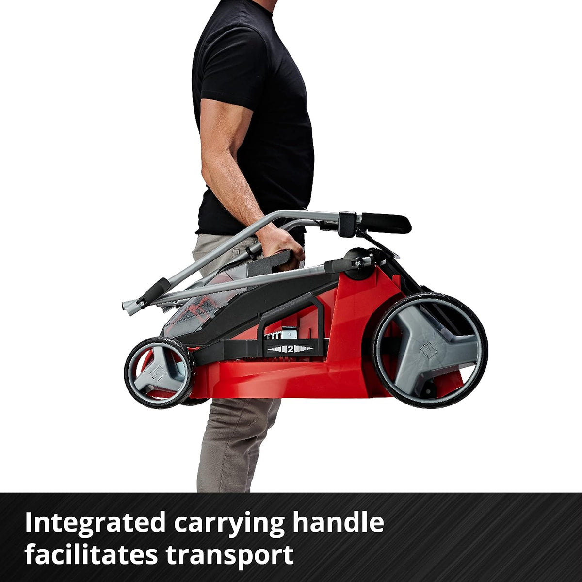 Cordless Lawn Mower 16.9in 16.6 Gal Grass Box 6 Heights Mulching 36V 2 Batteries 2 Chargers