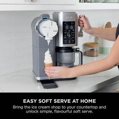 Ice Cream Maker 13 Functions 2x 16.2 fl oz Tubs Soft Serve Platinum