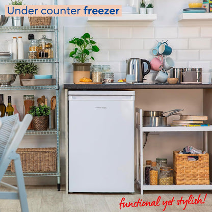 Under Counter Freezer 3.2 cu ft 21.7in White Freestanding