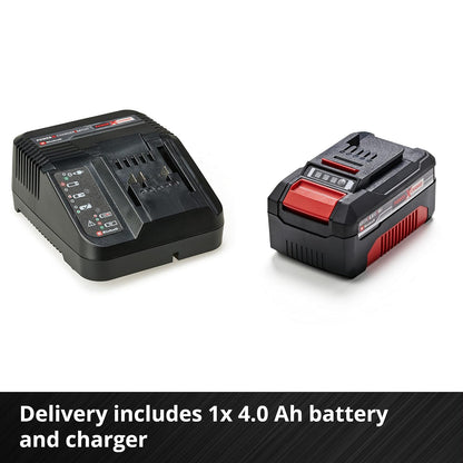 Cordless Lawn Mower 13in 18V 4.0Ah Brushless Motor Red Black