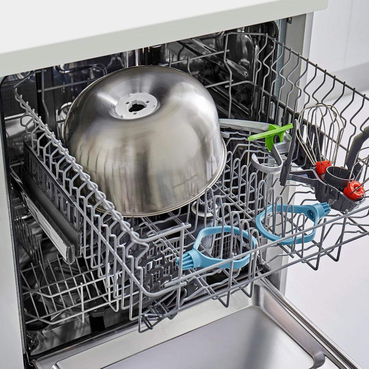 Stand Mixer 4.2 Qt 650W 6 Speeds Dual Beaters Gray
