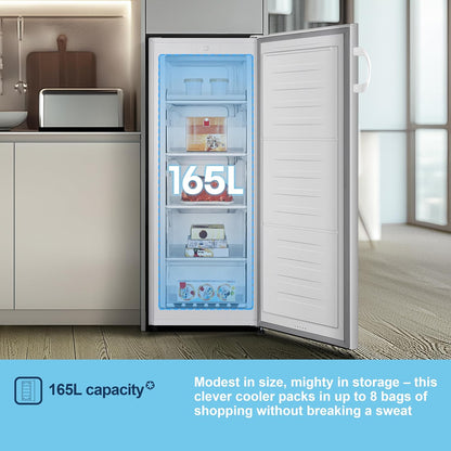 Freestanding Upright Freezer 5.8 cu ft 56.3in 5 Compartments Reversible Door White