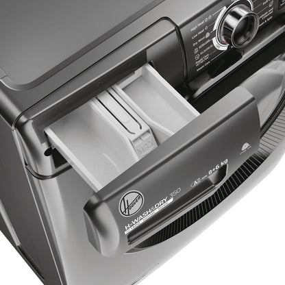 Freestanding Washer Dryer 19.8lb Wash 13.2lb Dry 1600Rpm Graphite