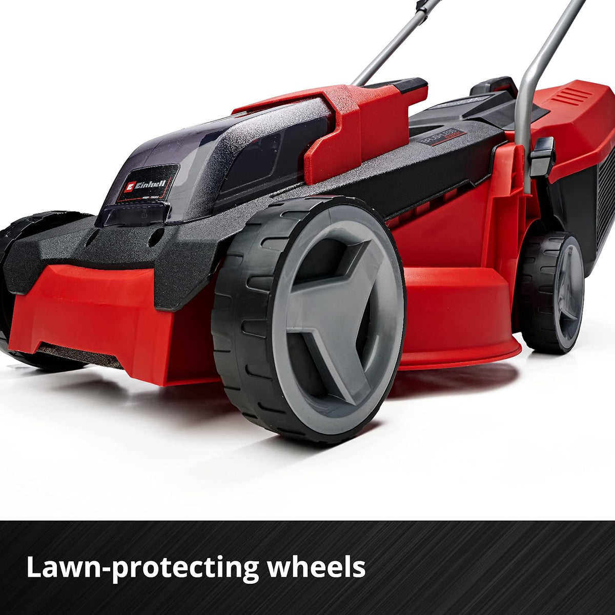 Cordless Lawn Mower 11.8in 18V Brushless Motor Red Black