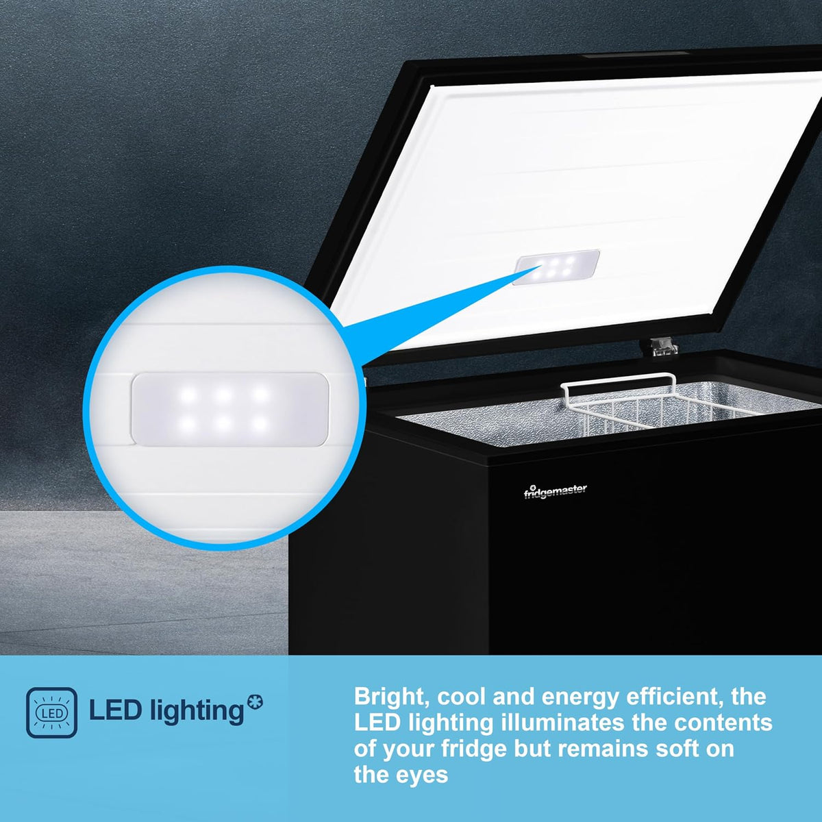 Chest Freezer 5 cu ft 4 Star Winter Guard Black