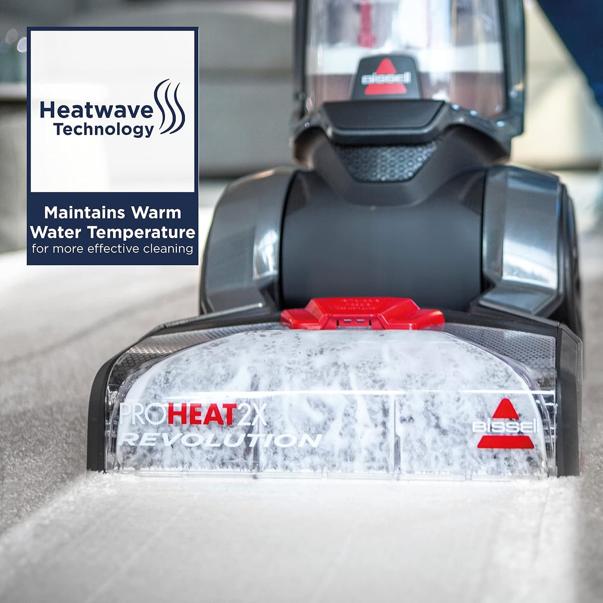 Carpet Cleaner ProHeat 2X Revolution With Heatwave Technology 3.9 Qt Red Black