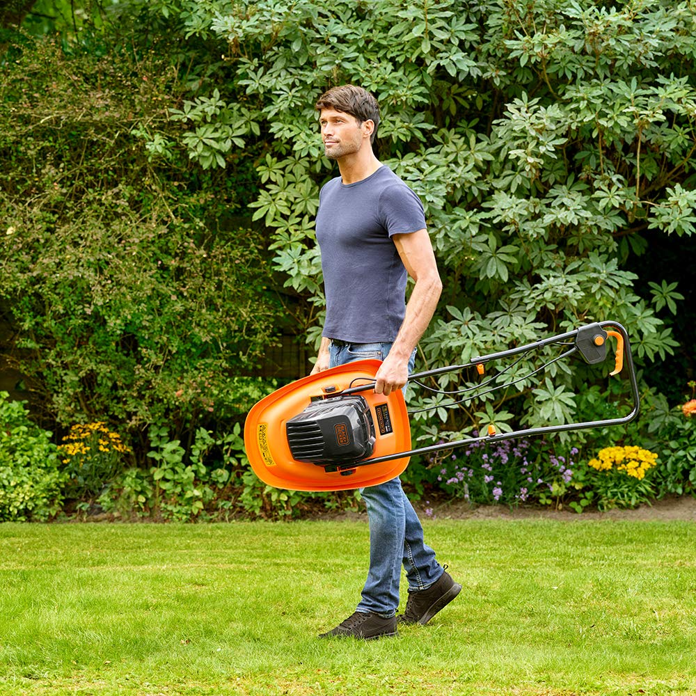 Electric Hover Mower 11.8in Deck 1200W Corded Compact Lightweight