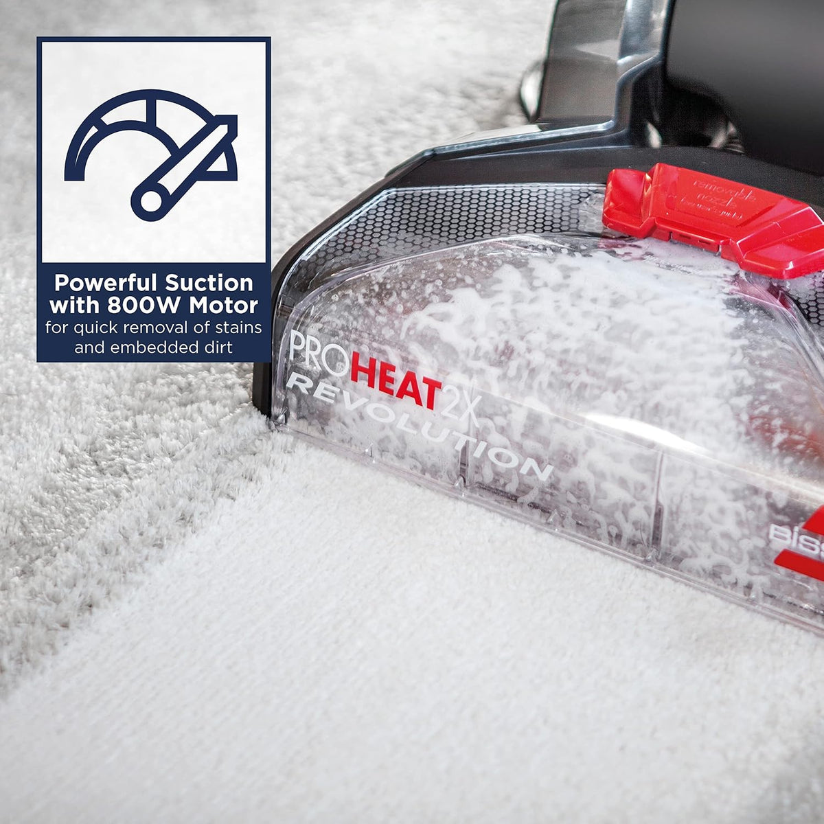 Carpet Cleaner ProHeat 2X Revolution With Heatwave Technology 3.9 Qt Red Black
