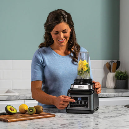 3-In-1 Food Processor And Blender With 5 Automatic Programs 1.9 Qt Black