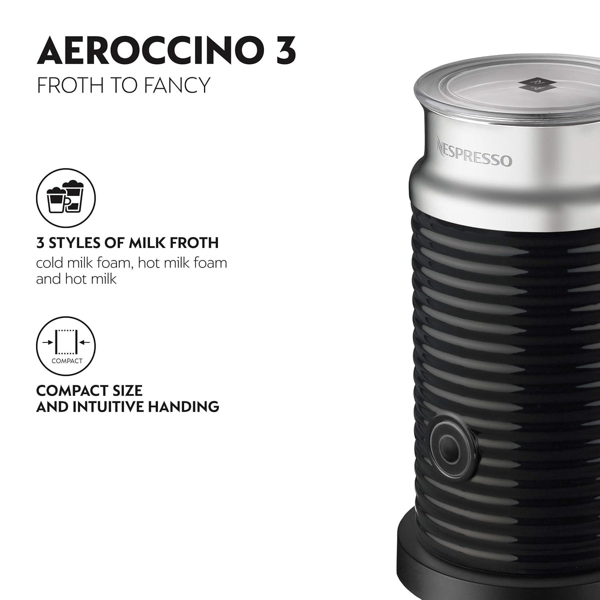 Automatic Pod Coffee Machine With One Touch Brewing 1.2 Qt Matte Black