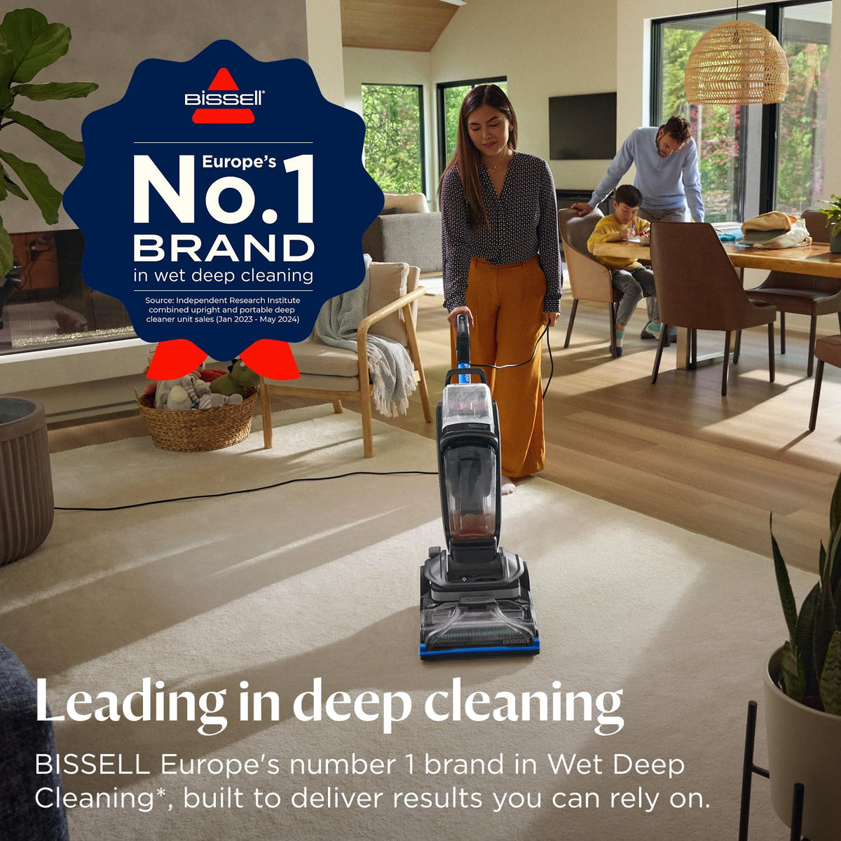 Carpet Cleaner Hydrosteam Technology 4 Qt Quick Dry 30 Mins Titanium Blue