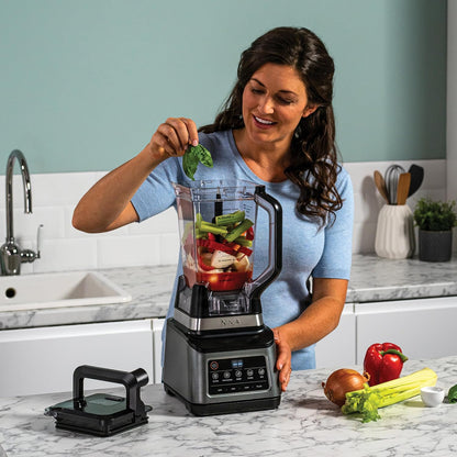 3-In-1 Food Processor And Blender With 5 Automatic Programs 1.9 Qt Black