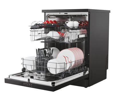 Freestanding Dishwasher 13 Place Settings 23.6in Black