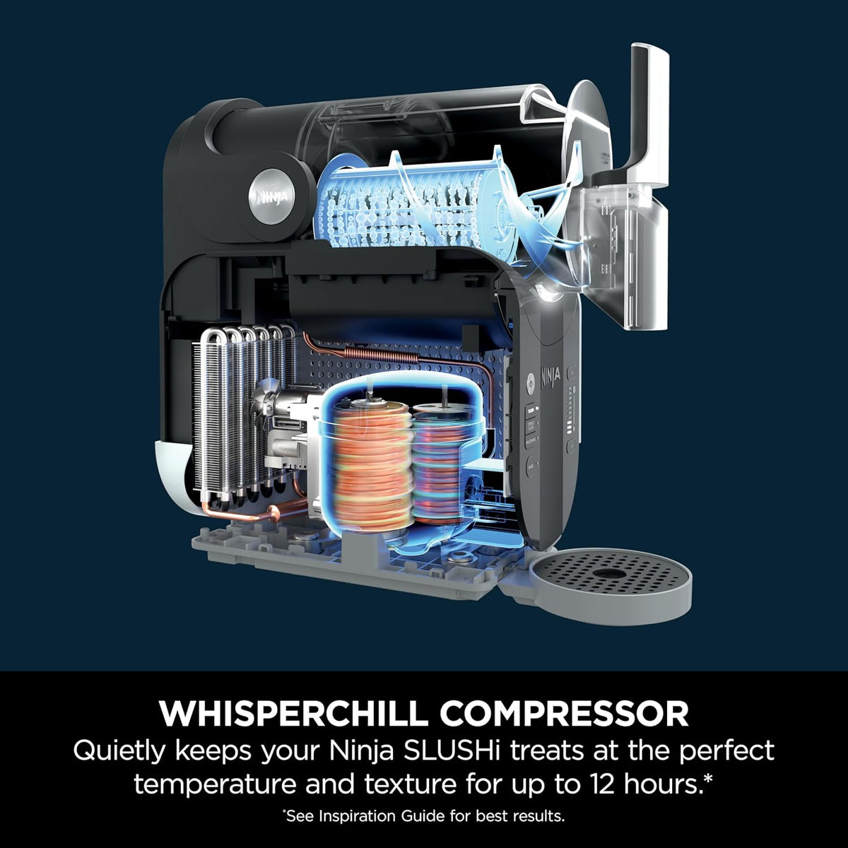 Frozen Drinks Maker 2 Qt 5 Presets WhisperChill Technology Arctic Blue
