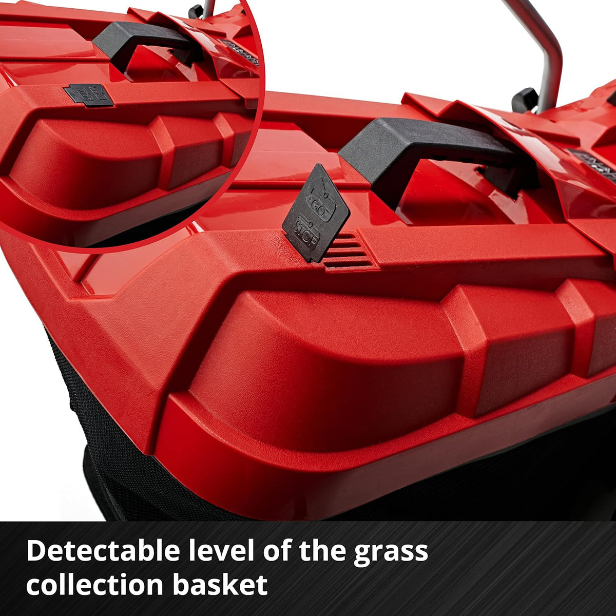 Cordless Lawn Mower 13in 18V 4.0Ah Brushless Motor Red Black
