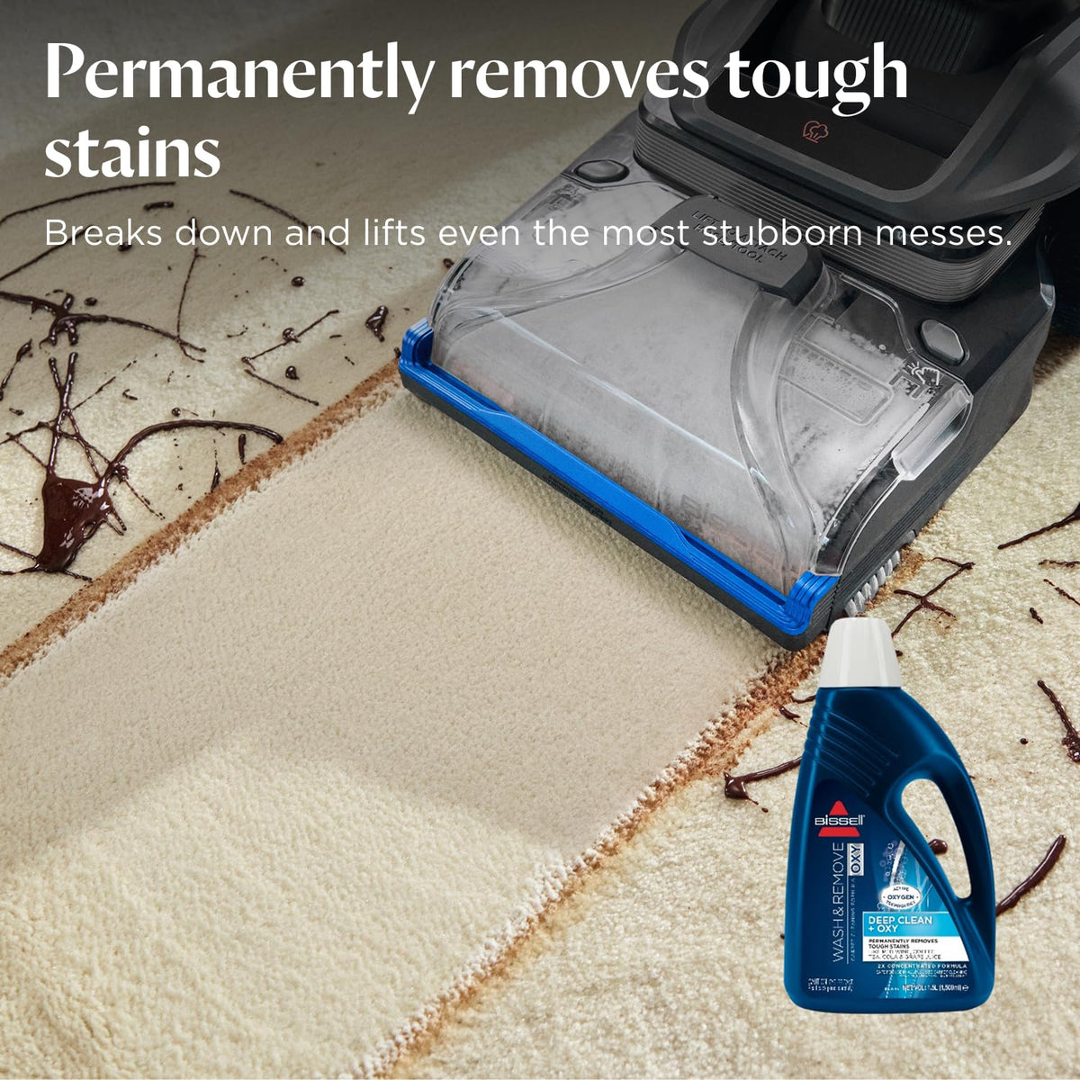 Carpet Cleaning Solution 1.6 Qt Oxy Stain Remover Fresh Scent