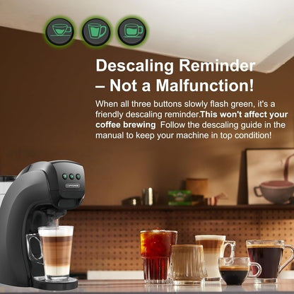 Pod Coffee Machine 5 In 1 20 Bar 0.8 Qt Black