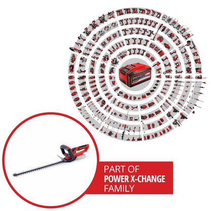 Cordless Hedge Trimmer 22in Laser-Cut Steel Blades