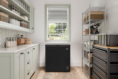 Freestanding Chest Freezer 7 cu ft 4 Star Rating Black