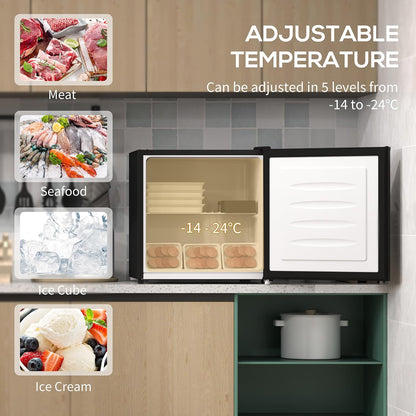 Freestanding Chest Freezer 1.2 cu ft Black