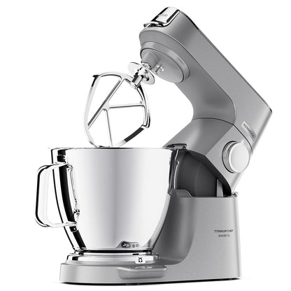 Stand Mixer 1200W Integrated Scale 5.3 Qt 3.7 Qt Bowls Black