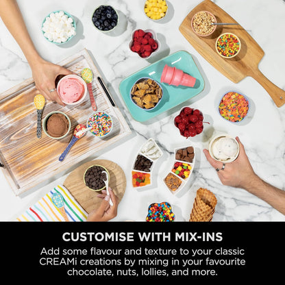 Ice Cream Maker 13 Functions 2x 16.2 fl oz Tubs Soft Serve Platinum
