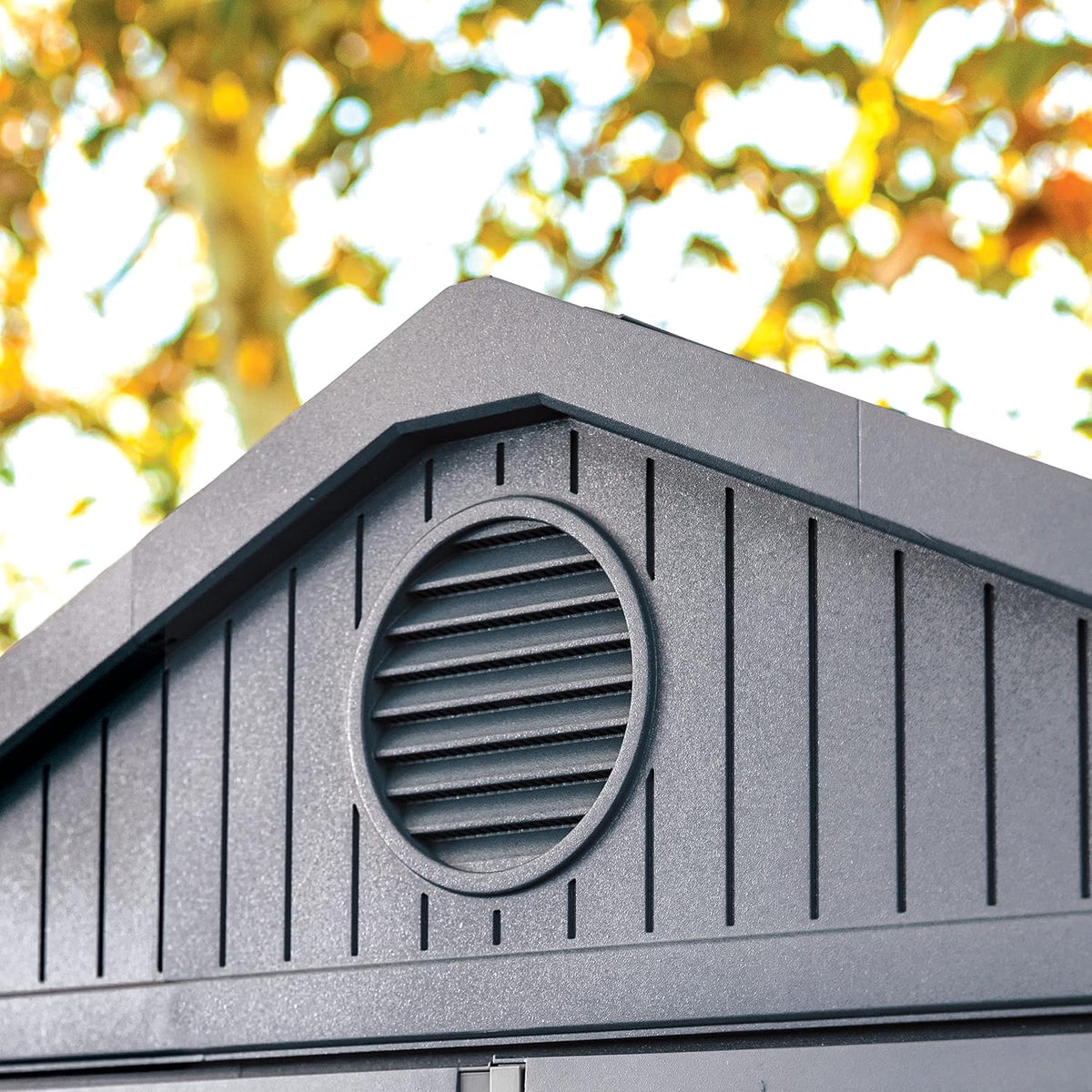 Garden Storage Shed 6 X 8 Ft Gray Resin Double Doors