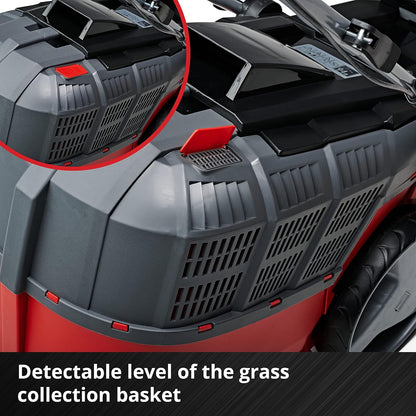 Cordless Lawn Mower 16.9in 16.6 Gal Grass Box 6 Heights Mulching 36V 2 Batteries 2 Chargers